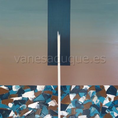 Conexiones Nº2, primer cuadro abstracto de la serie CONEXIONES.